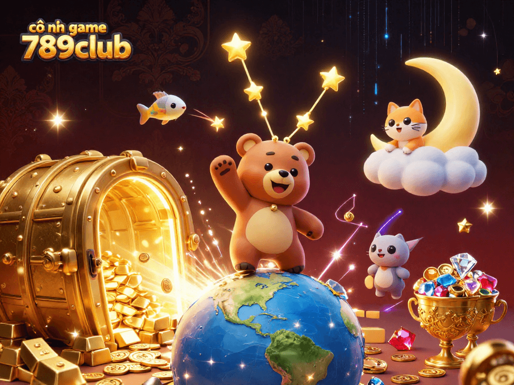 Experience thrilling moments at cổng game 789club with vibrant characters and dazzling treasures.