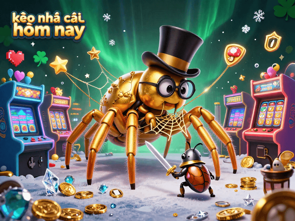 Engage with kèo nhà cái hôm nay featuring dynamic casino elements and characters in vibrant action.