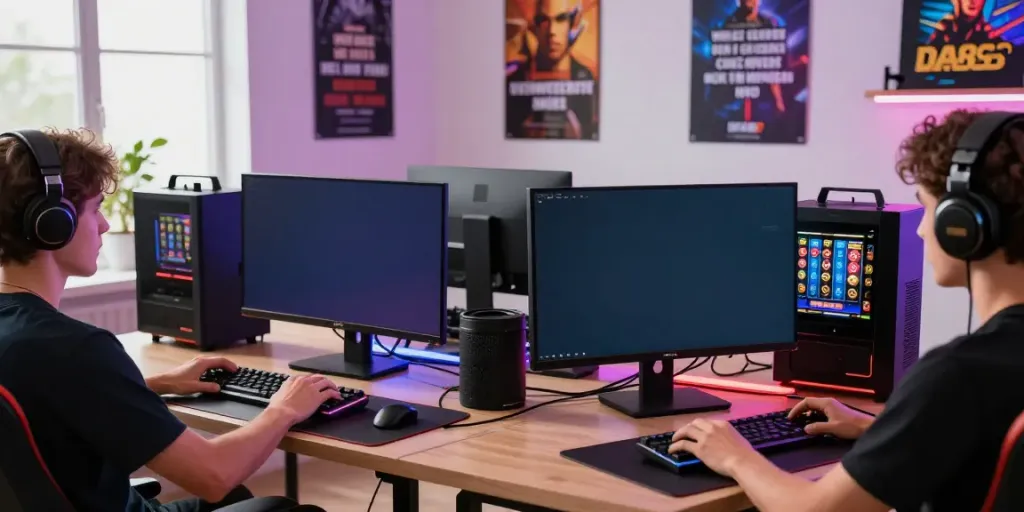 Engaging DA88 online gaming experience in a modern home office setup.