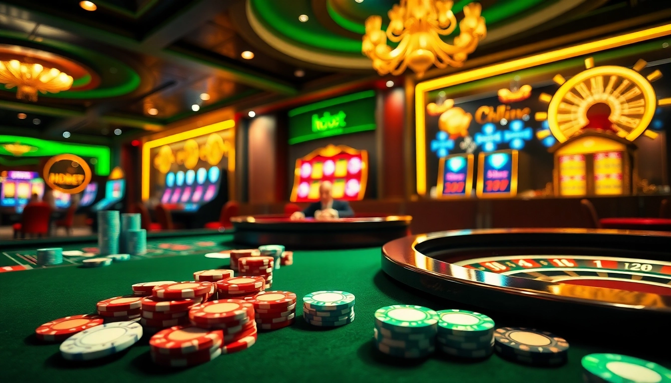 Experience the thrill of hdbet com gaming with vibrant casino tables and exciting betting scenes.