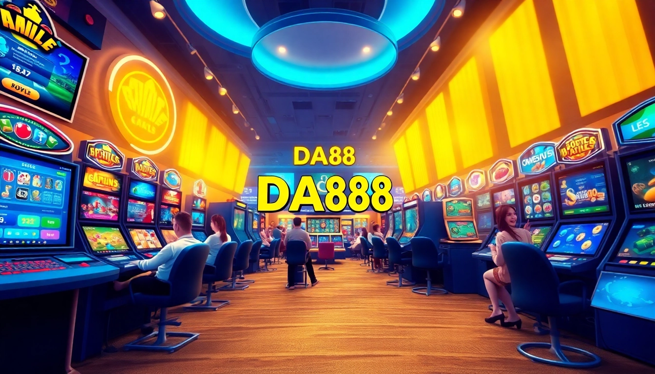Experience the excitement of DA88 online gaming with vibrant visuals and engaging interfaces.
