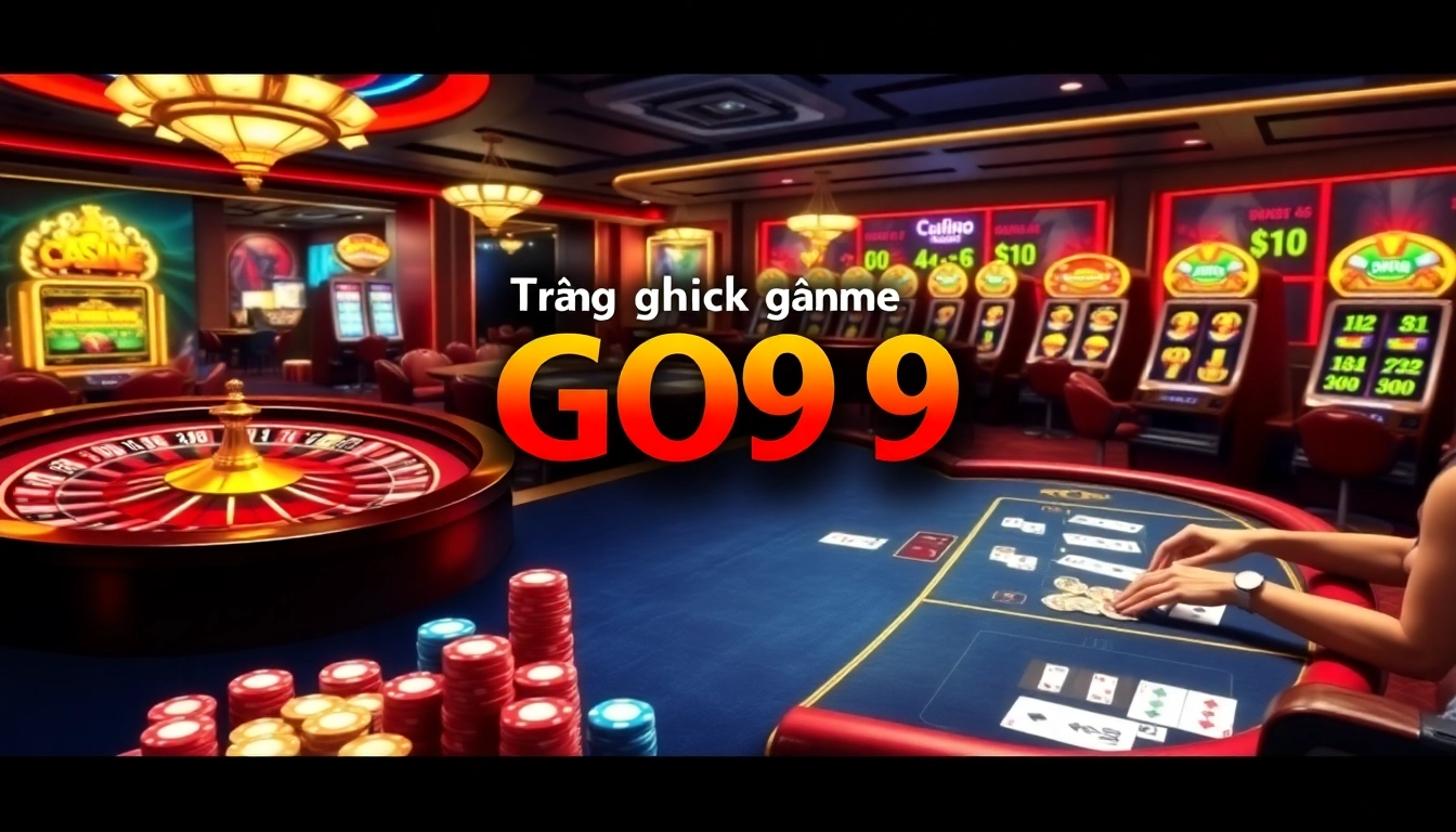 Engaging players at Trang chủ game GO99 in a thrilling online casino environment with poker and roulette.