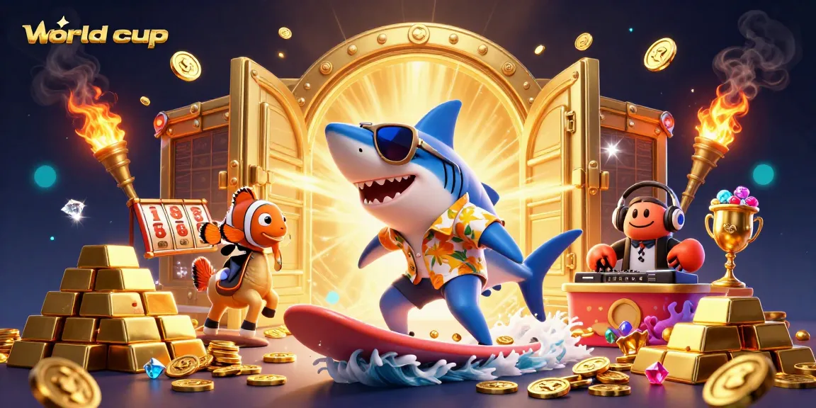 Immerse in the worldcup-themed casino scene featuring vibrant characters and layered gambling elements.
