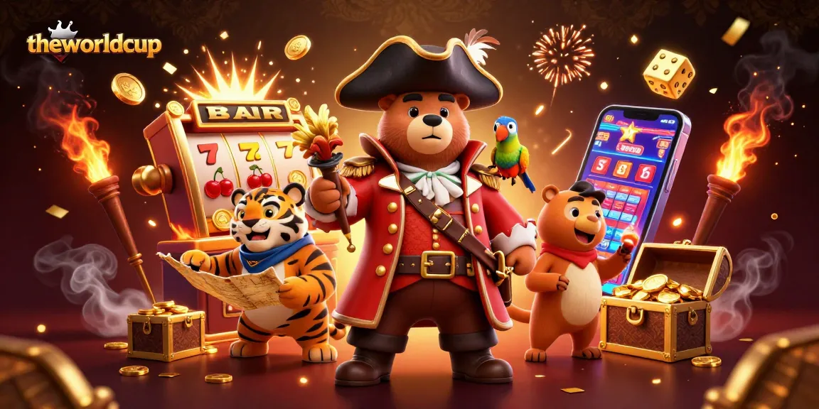 Experience thrilling gameplay with theworldcup as vibrant characters engage with colorful casino elements.